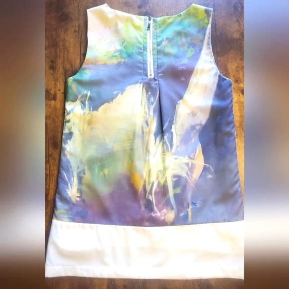 Against Nudity Montreal beautiful abstract watercolour sleeveless top - Picture 3 of 11